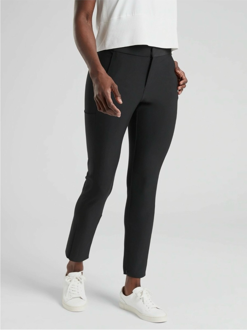 Athleta Stellar Trouser Pants Black Size 16